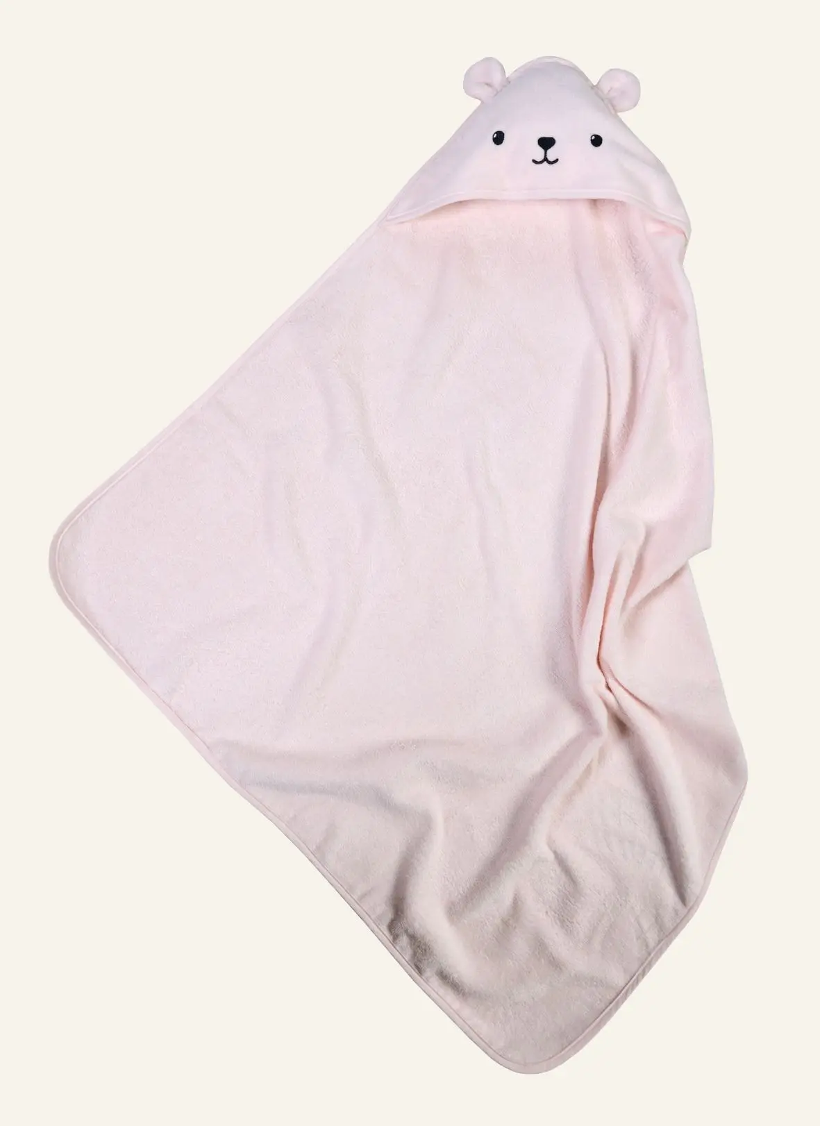 Bear hettehåndkle lys rosa