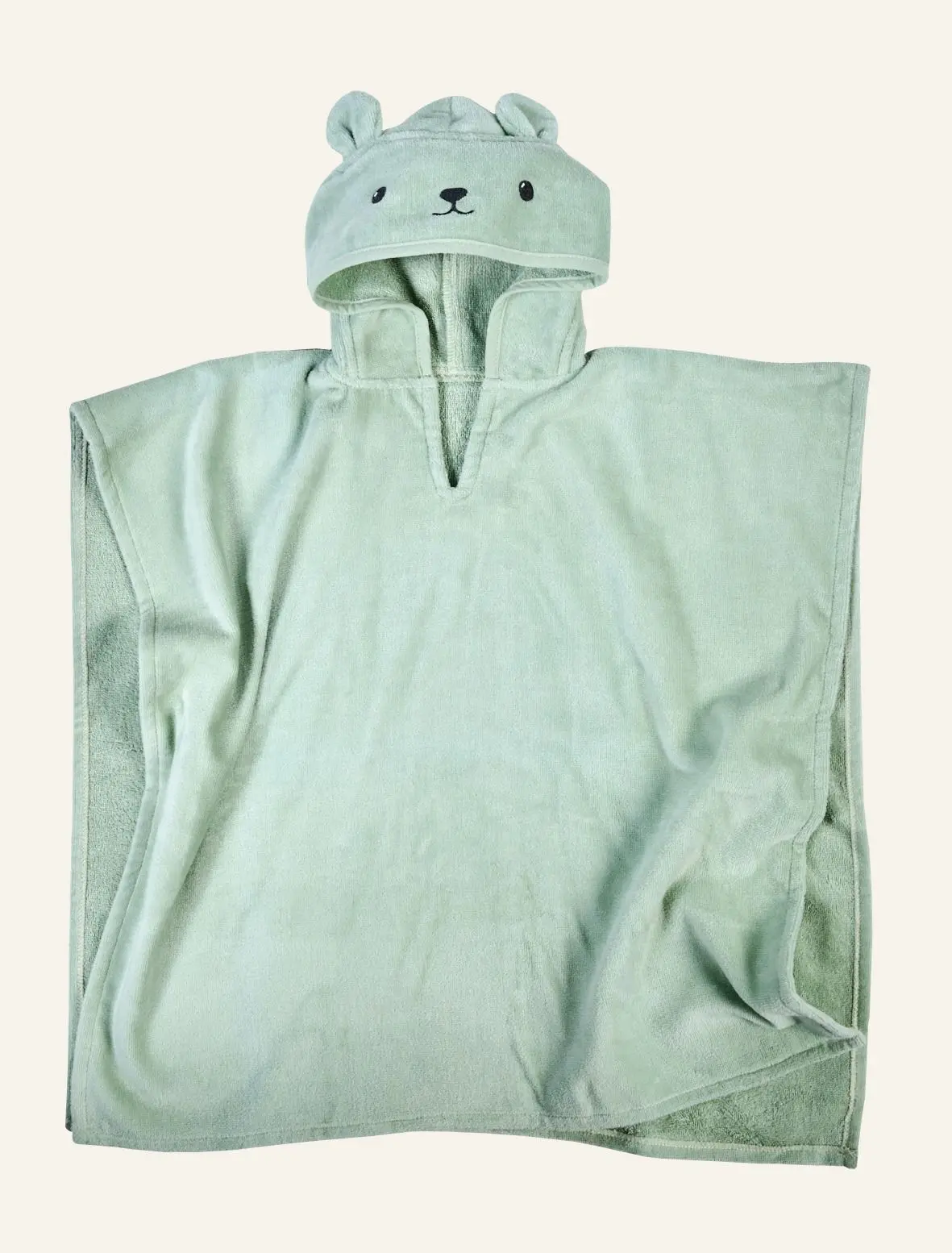 Bear poncho lys grønn