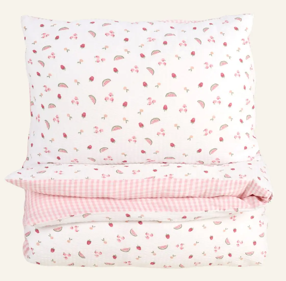 Fruit Story krepp sengesett multi