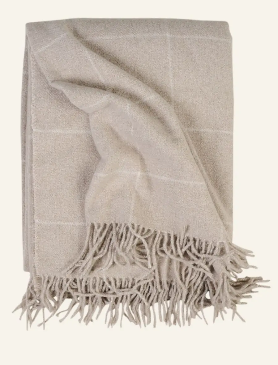 Martine pledd beige