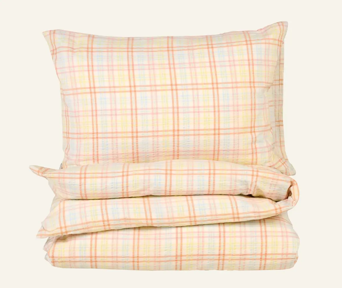 Summer garnfarget krepp sengesett multi