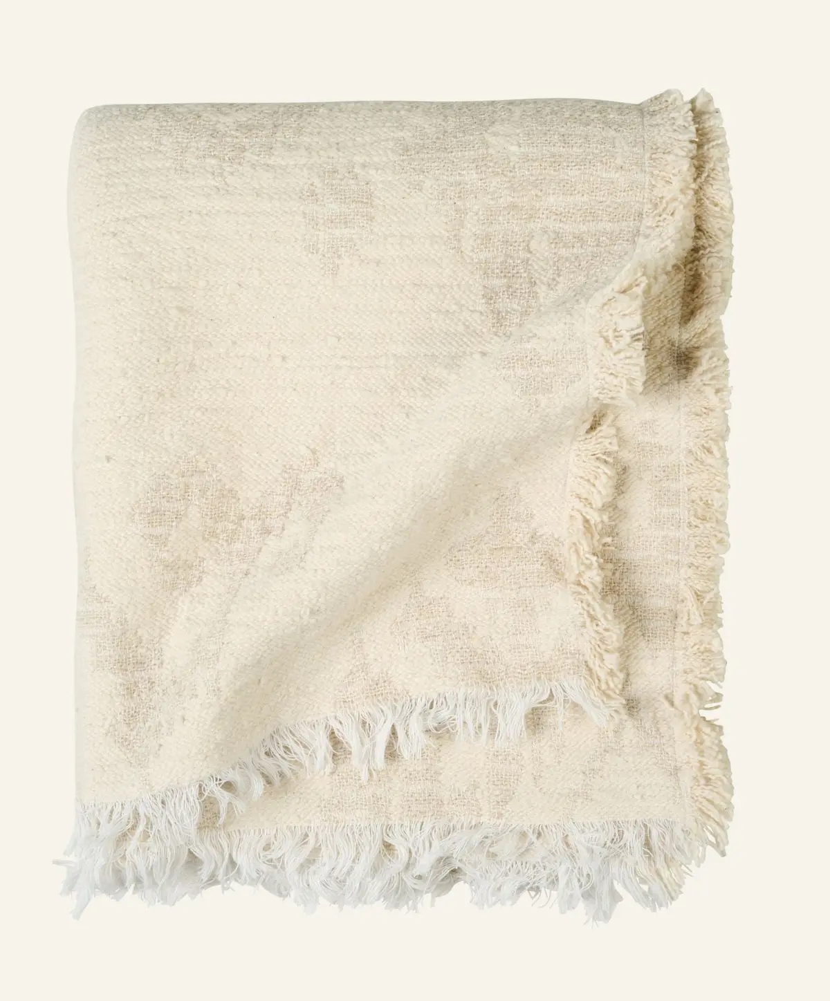 Atelier ikat pledd natur