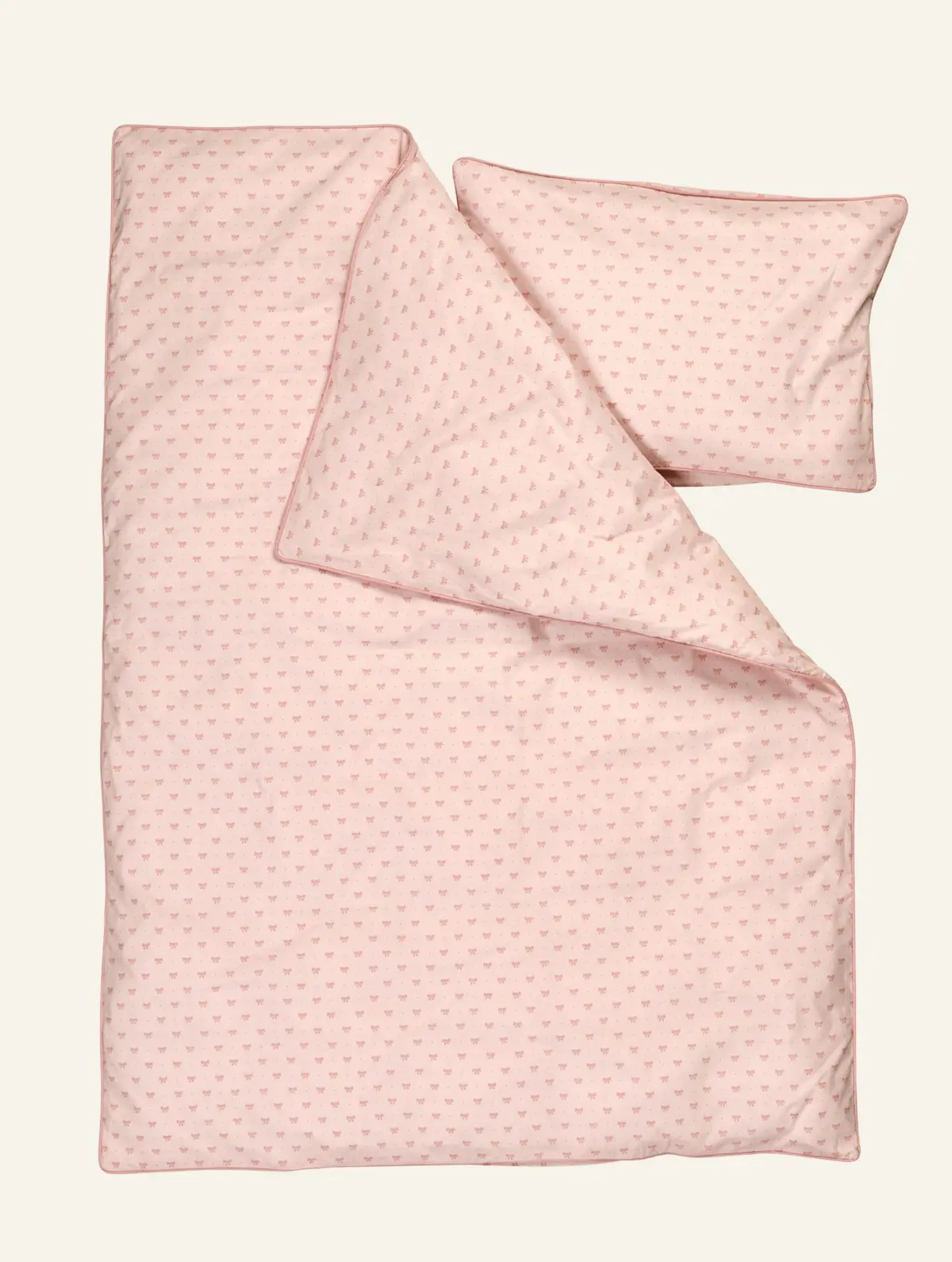 Bow sengesett lys rosa