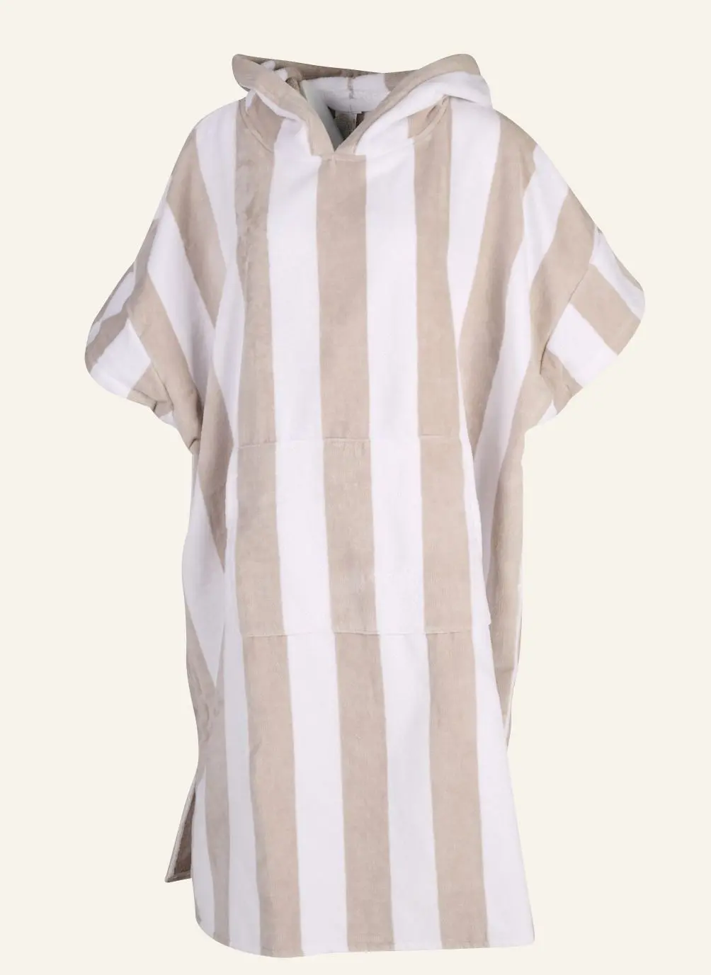 Cabana Stripe poncho multi beige