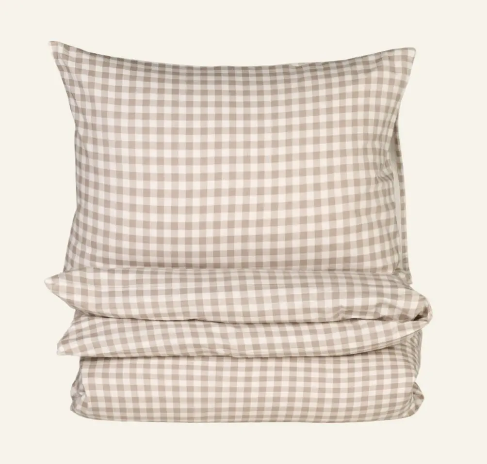 Juna flanell sengesett sand