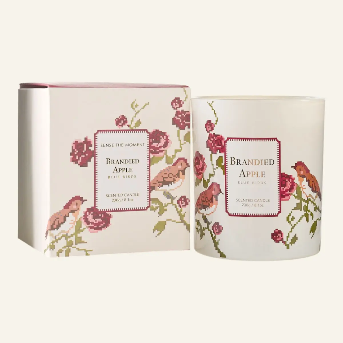 Sense rosie duftlys multi hvit
