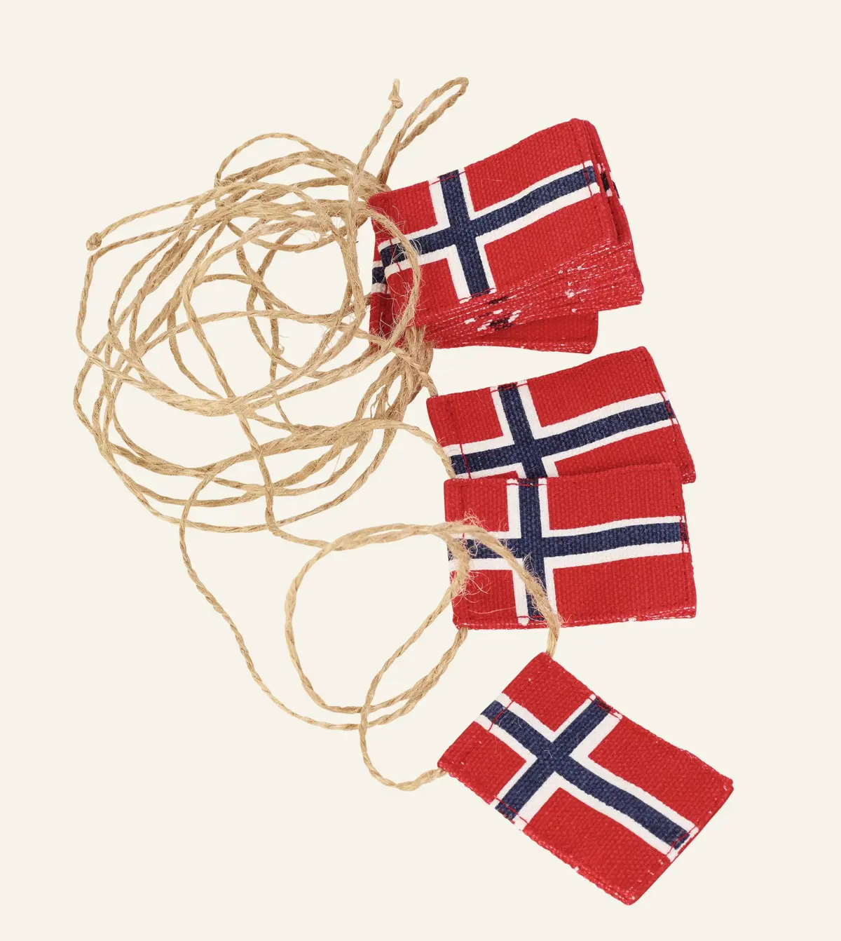 Feire flaggpynt rød