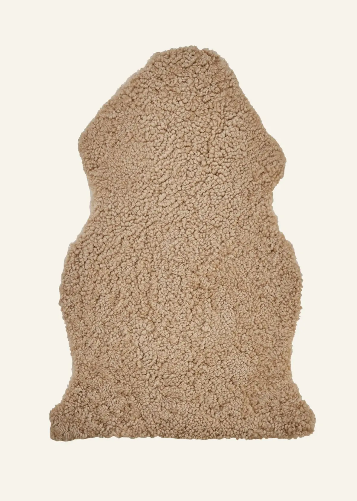 Curly lammeskinn karamell