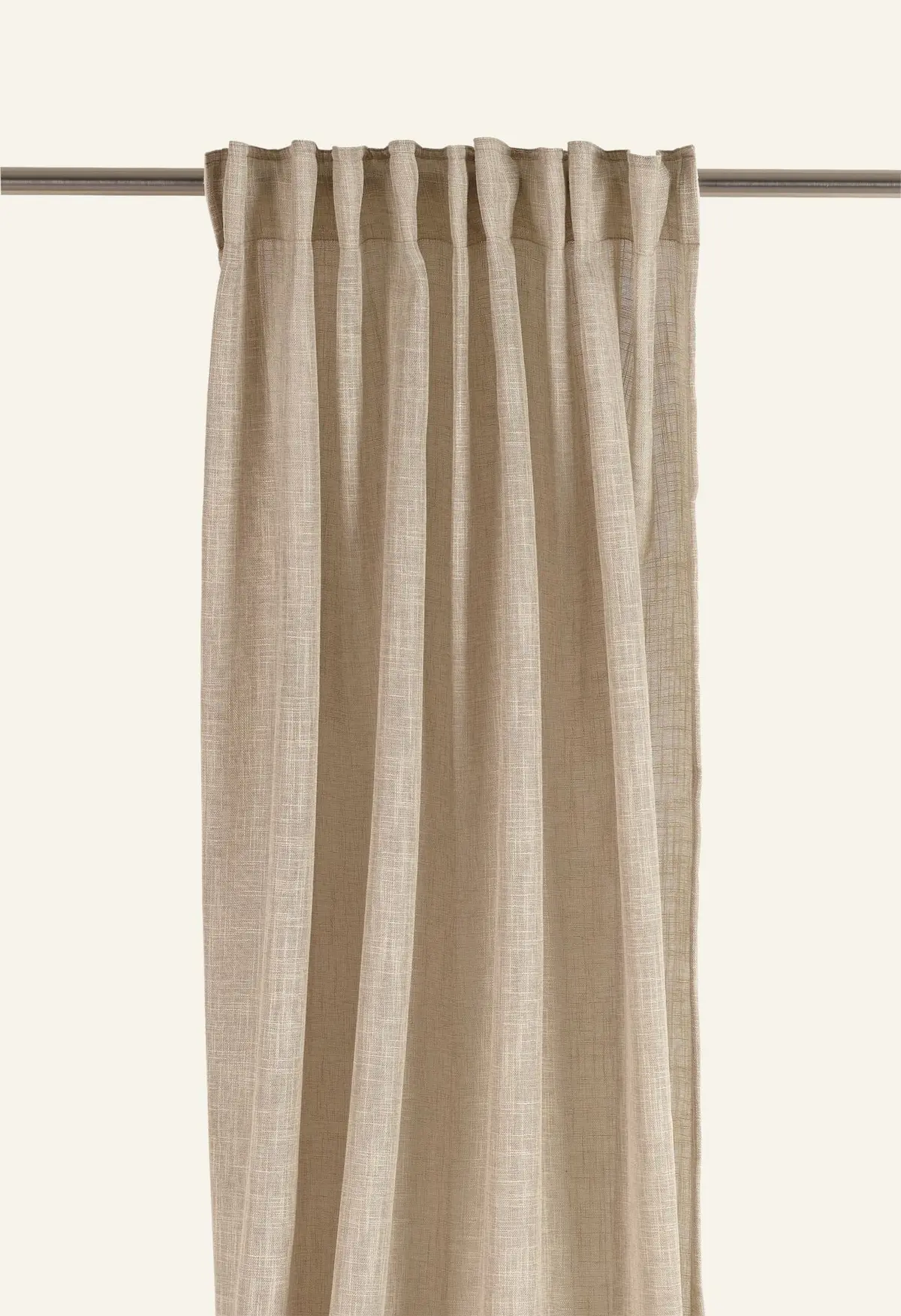 Adele melange gardin beige