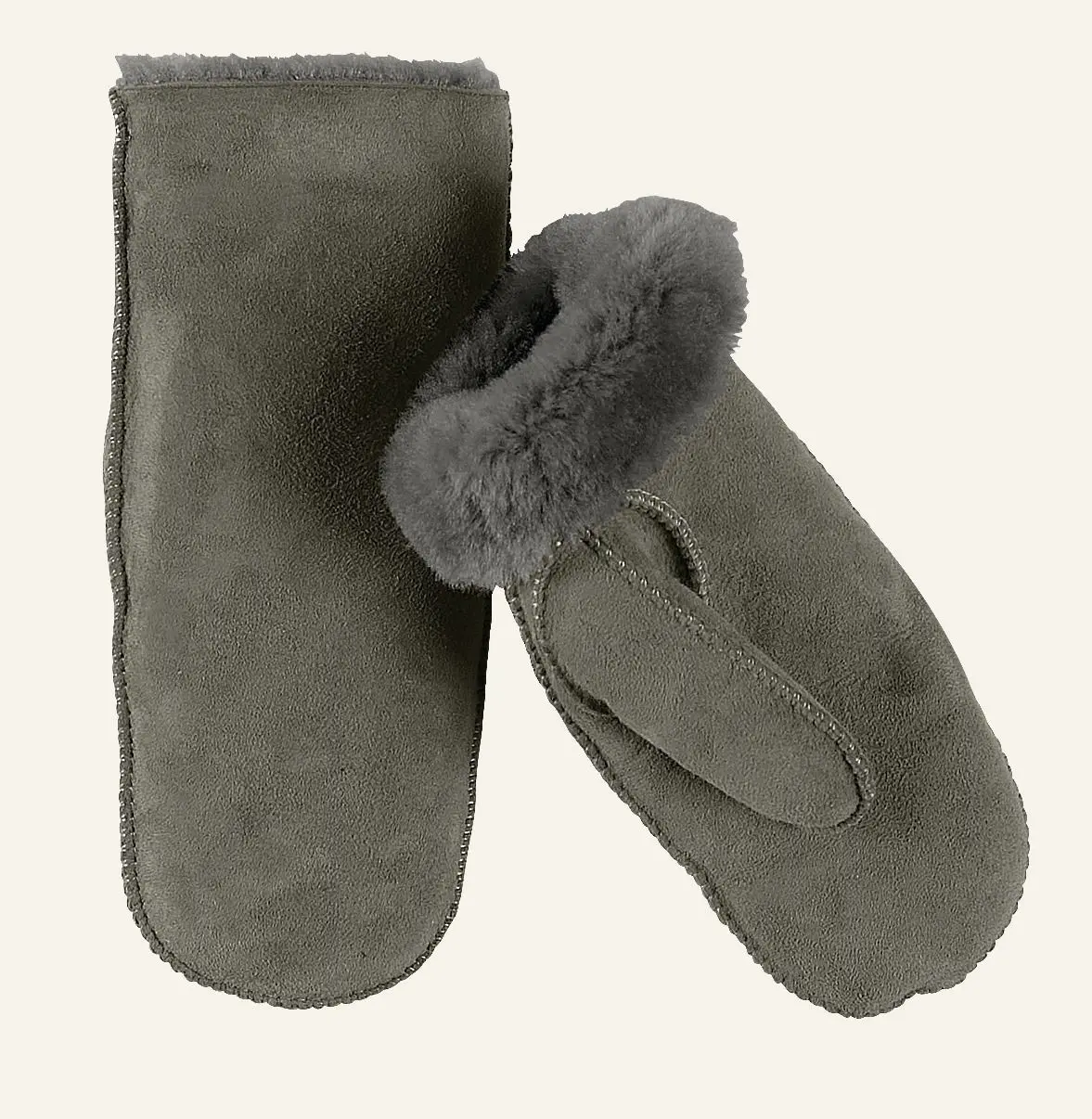 Wooly skinnvott olivengrønn