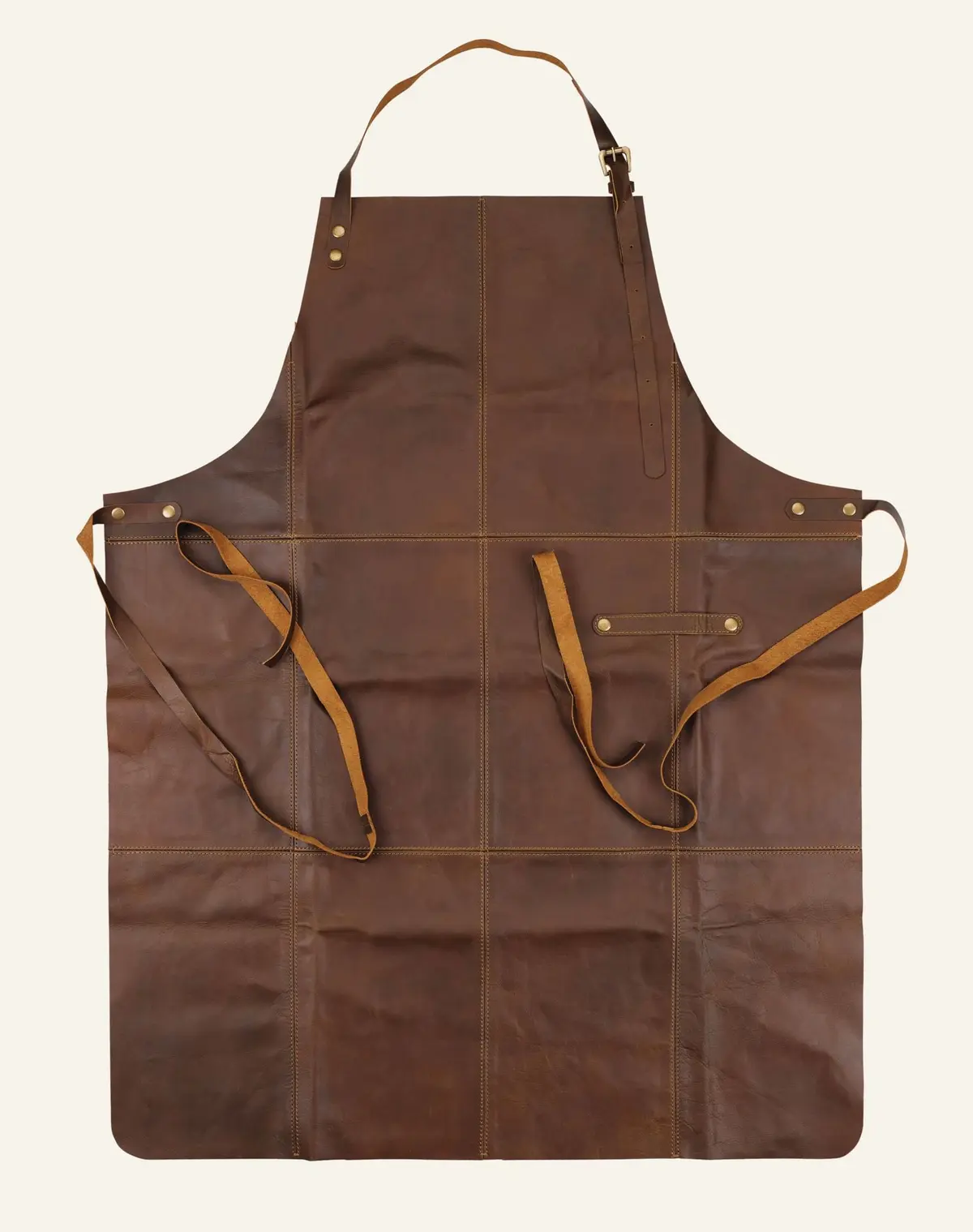 Bjørn Leather forkle brun