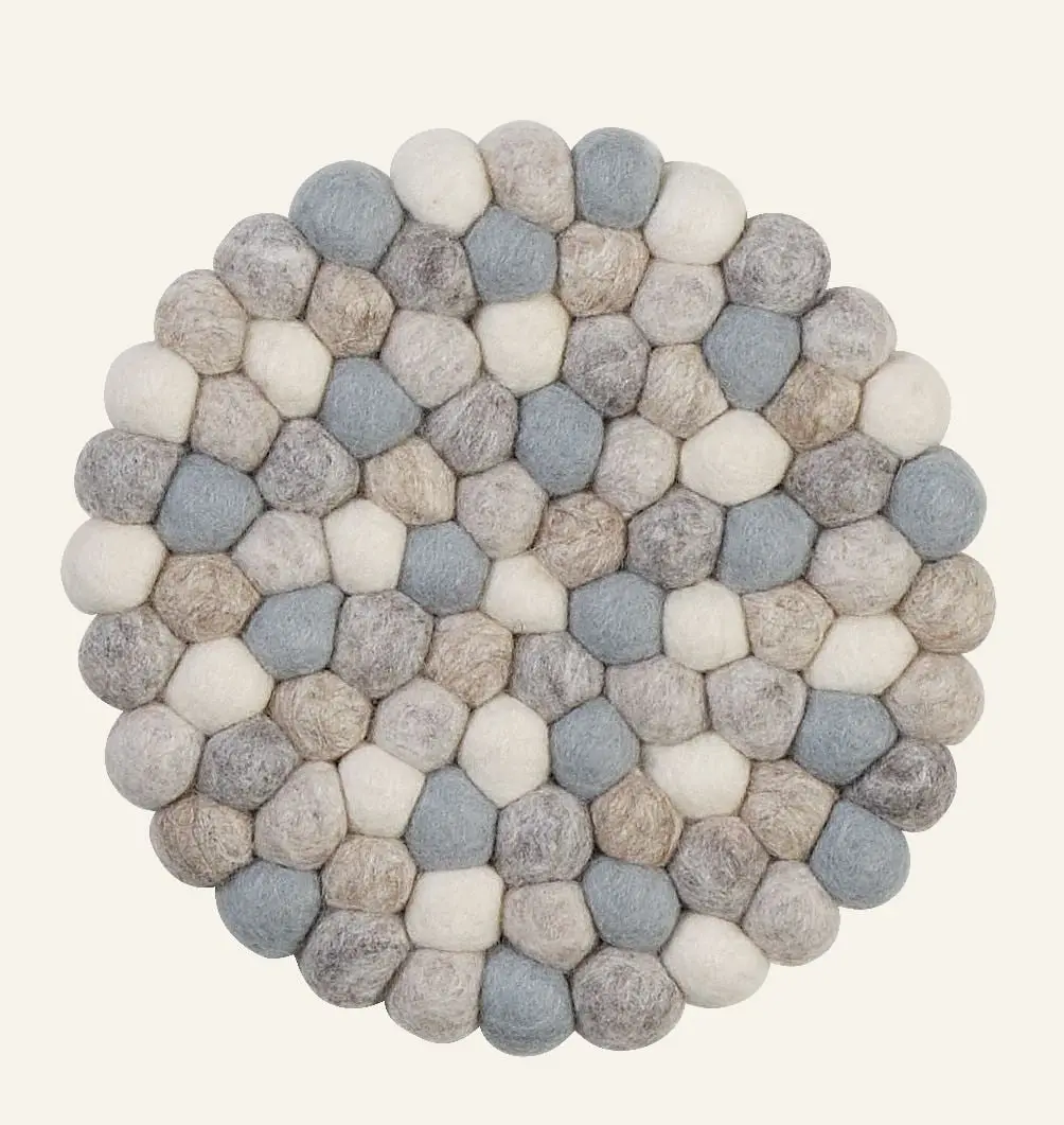 Wool Multi gryteunderlag beige
