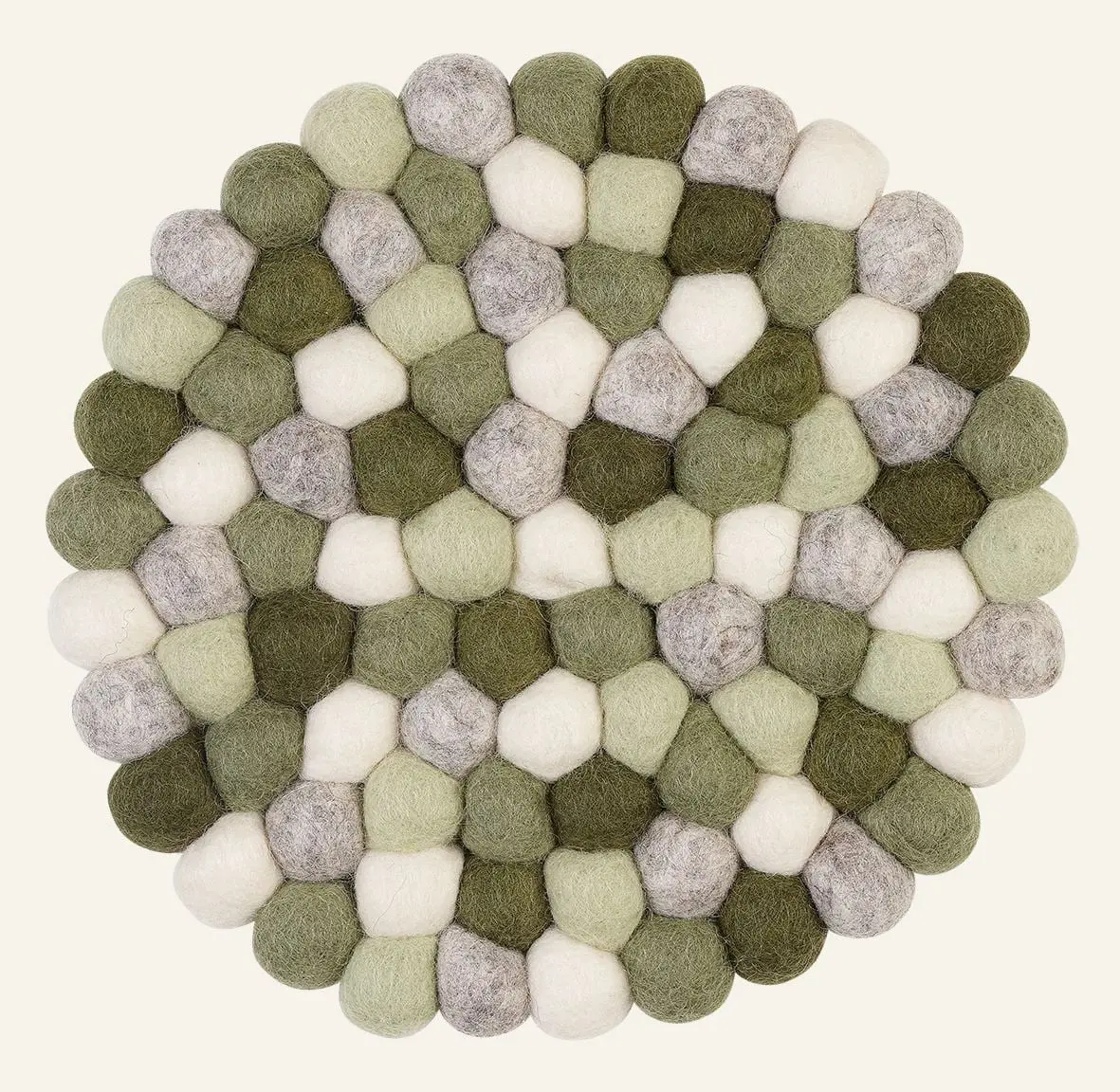 Wool Multi gryteunderlag multi grønn