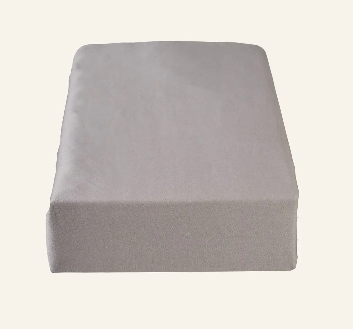 Soft Satin splittlaken lys grå