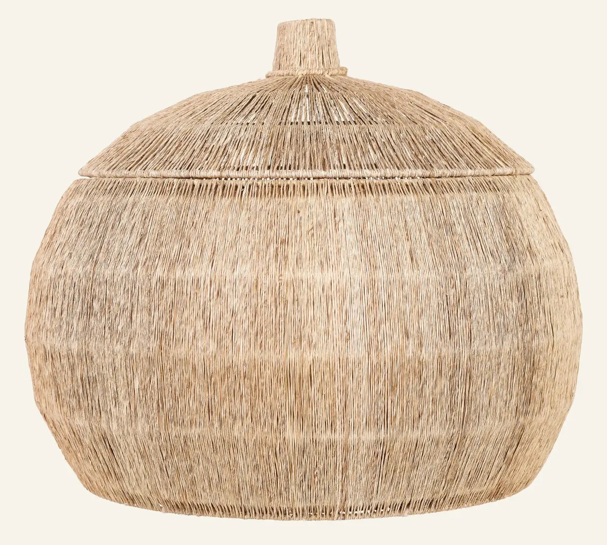 Jute round kurv natur