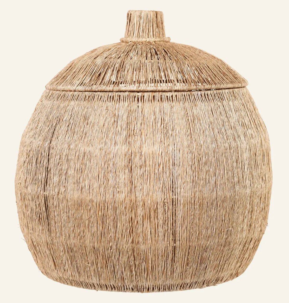 Jute round small kurv natur