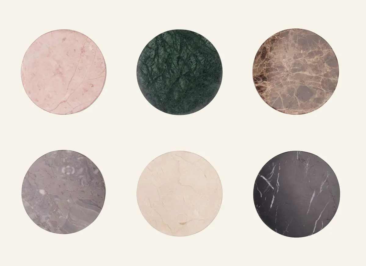 Helena Marble 6pk drikkebrikke multi