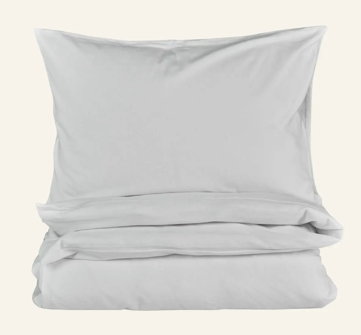 Verbier garnfarget flanell sengesett offwhite