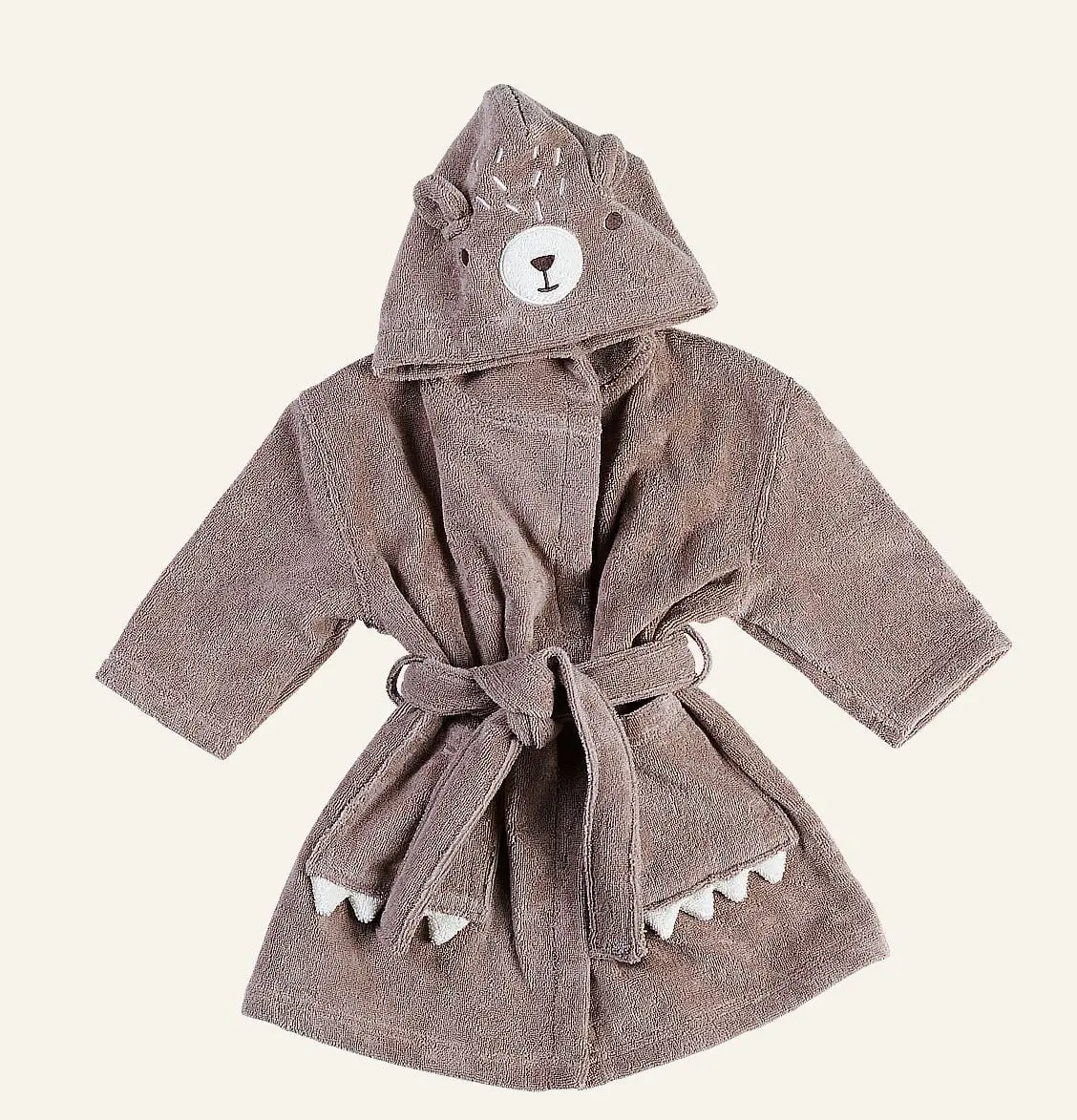 Teddy badekåpe beige