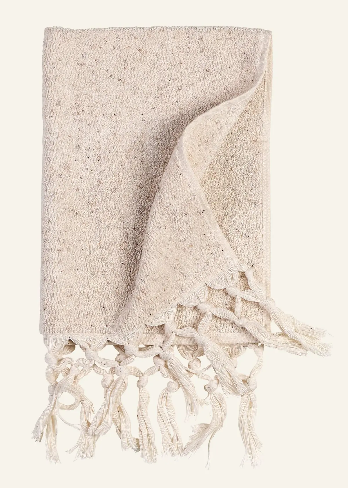 Atelier melange badehåndkle beige
