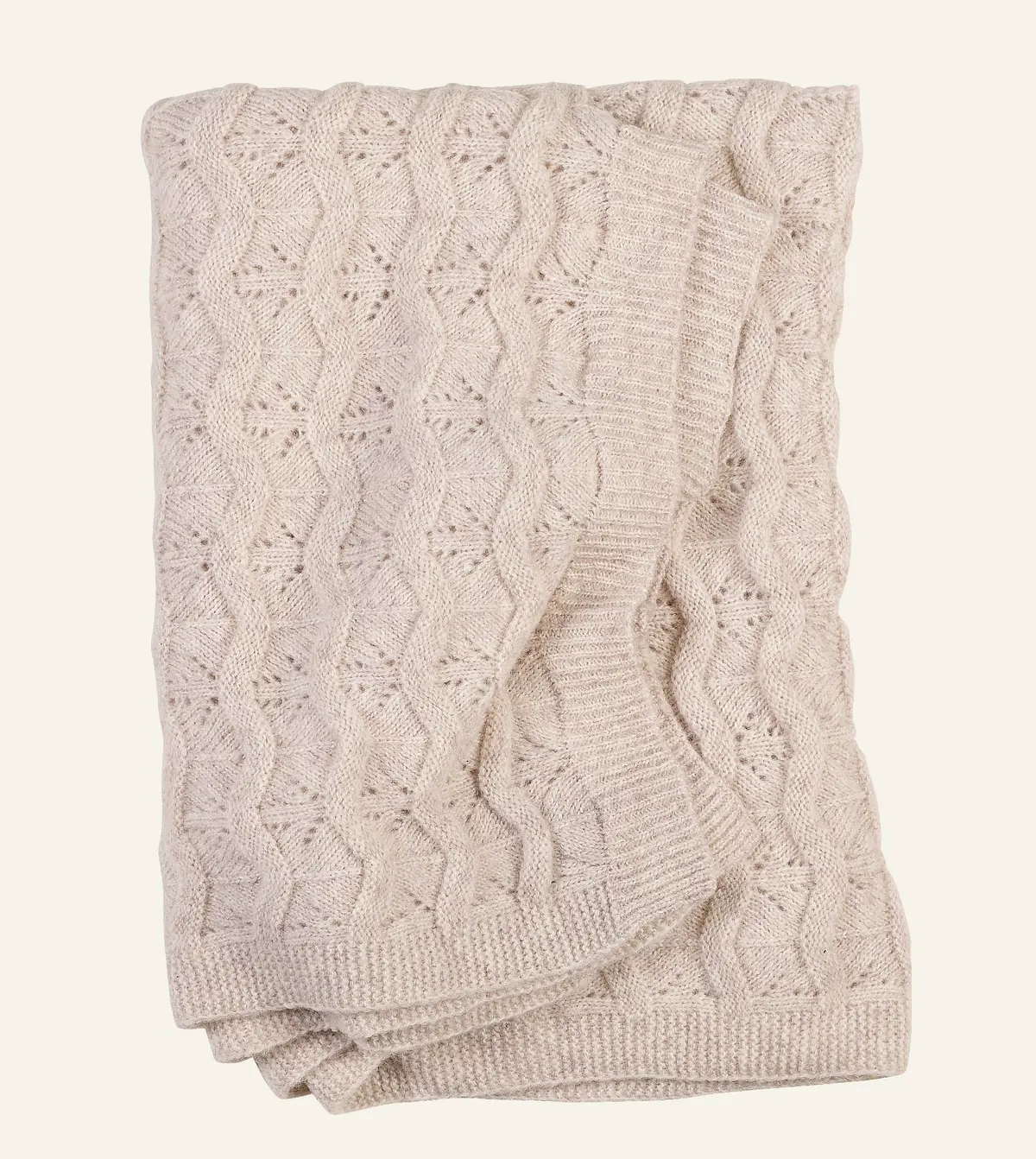 Leona pledd beige