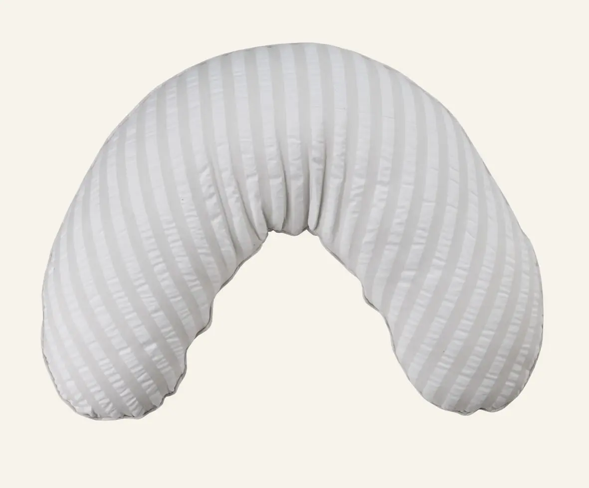 Stripy ammepute beige