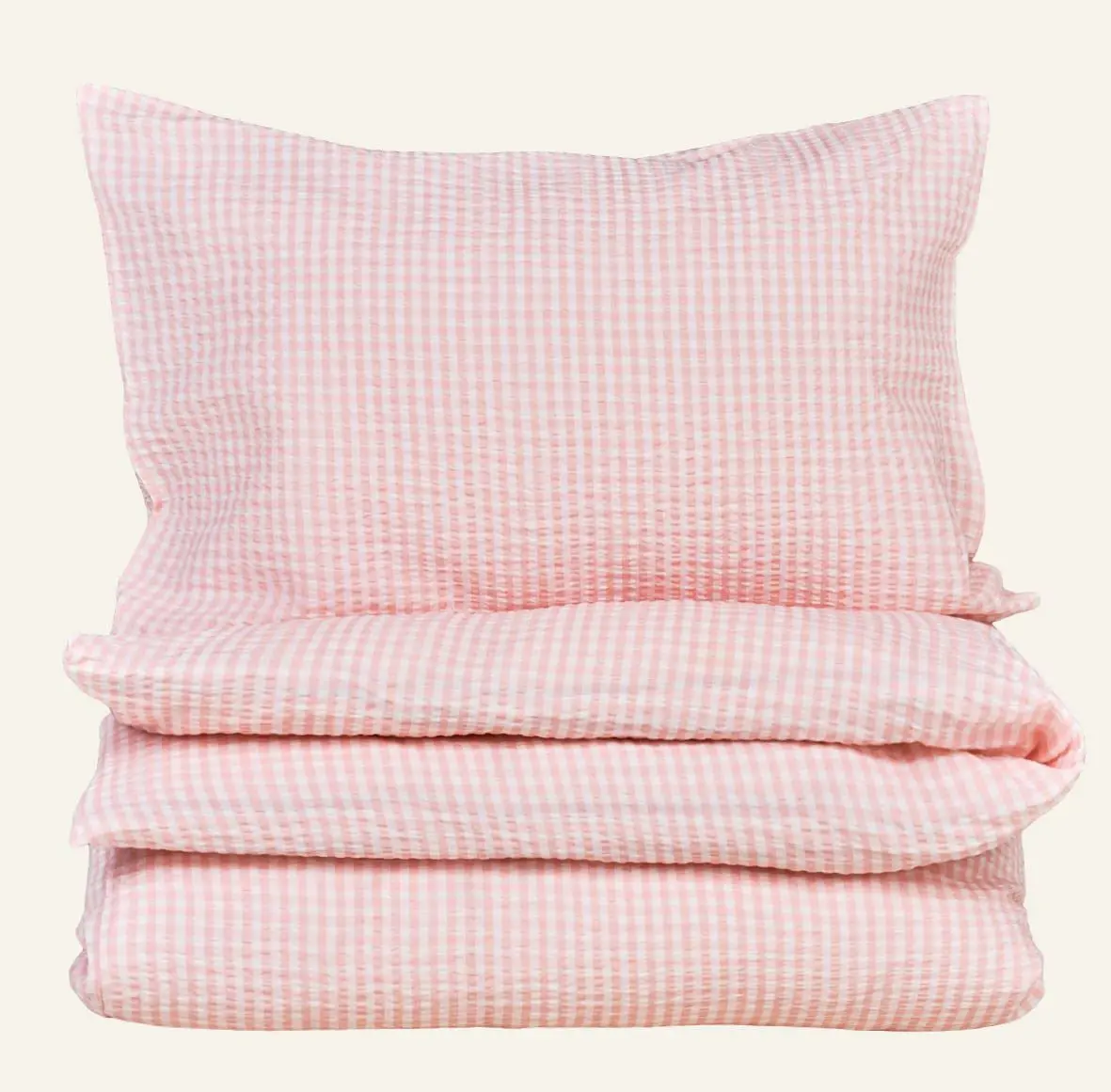 Hallie krepp sengesett rosa
