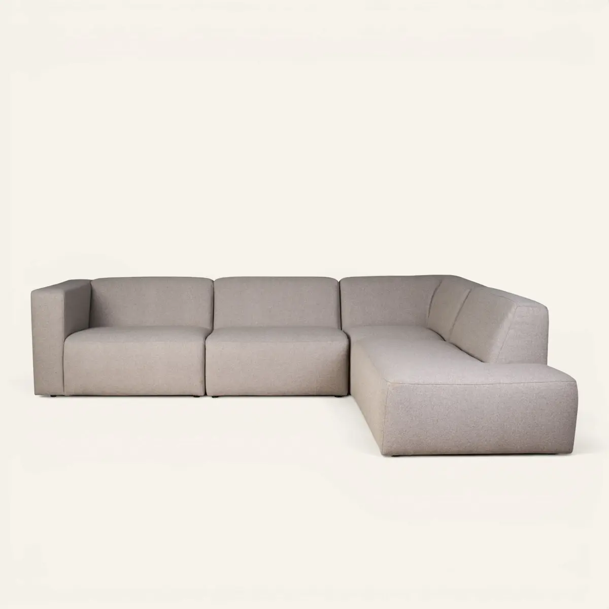 Juno modulsofa 4 deler åpen ende Høyre beige