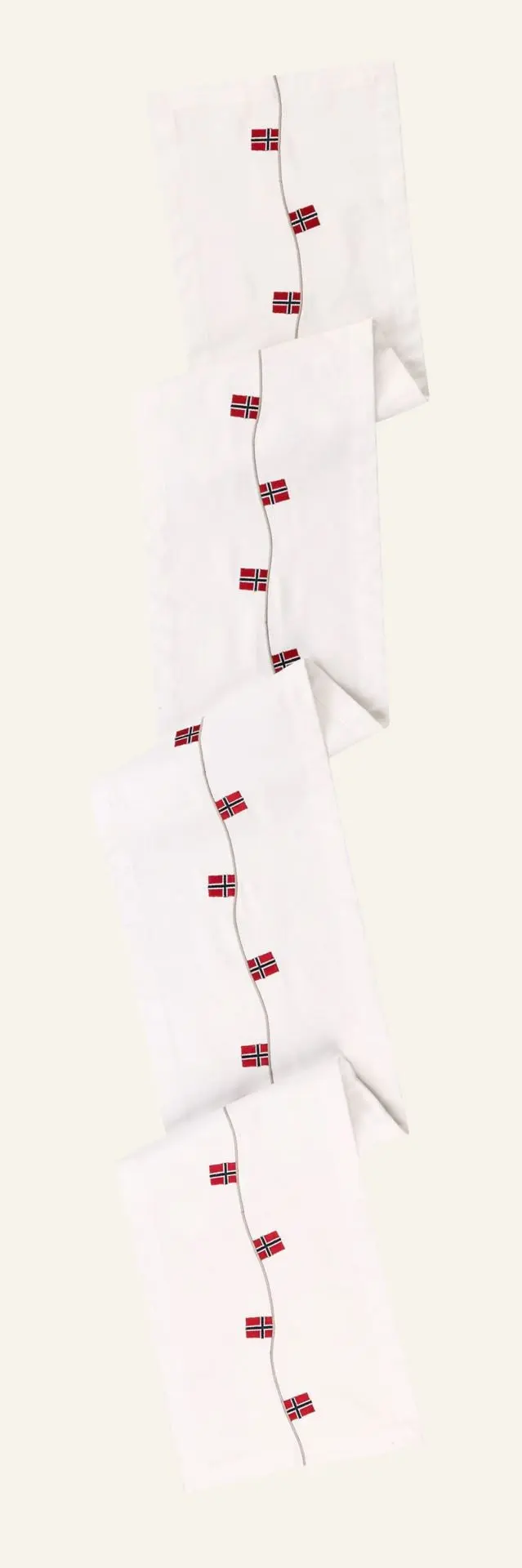 Flagg løper hvit
