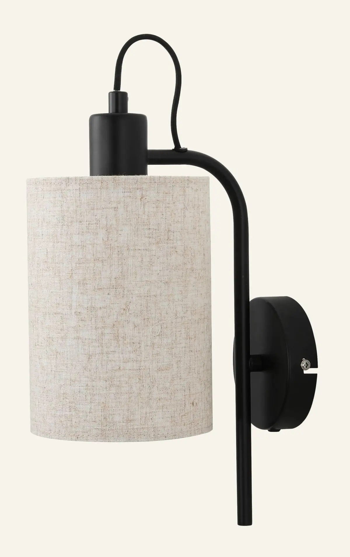 Eason vegglampe svart