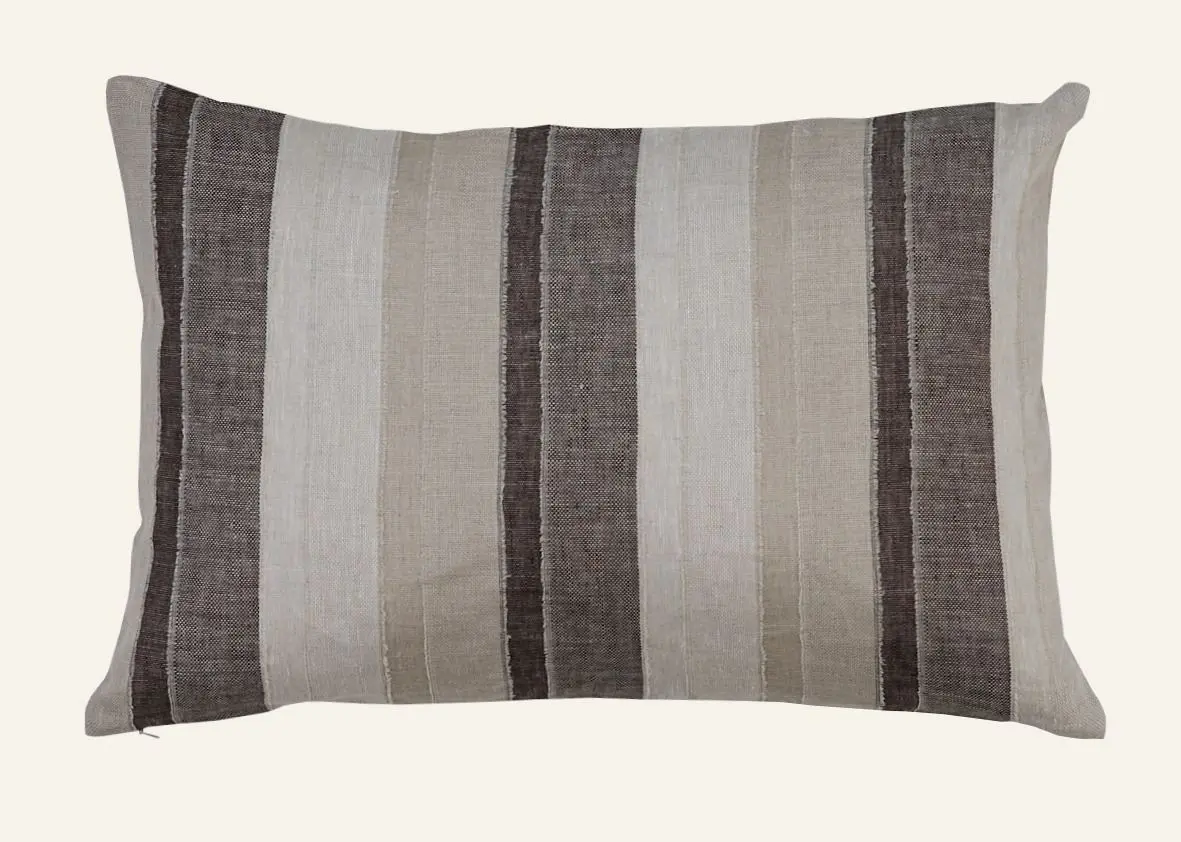 Atelier Stripe pynteputetrekk brun