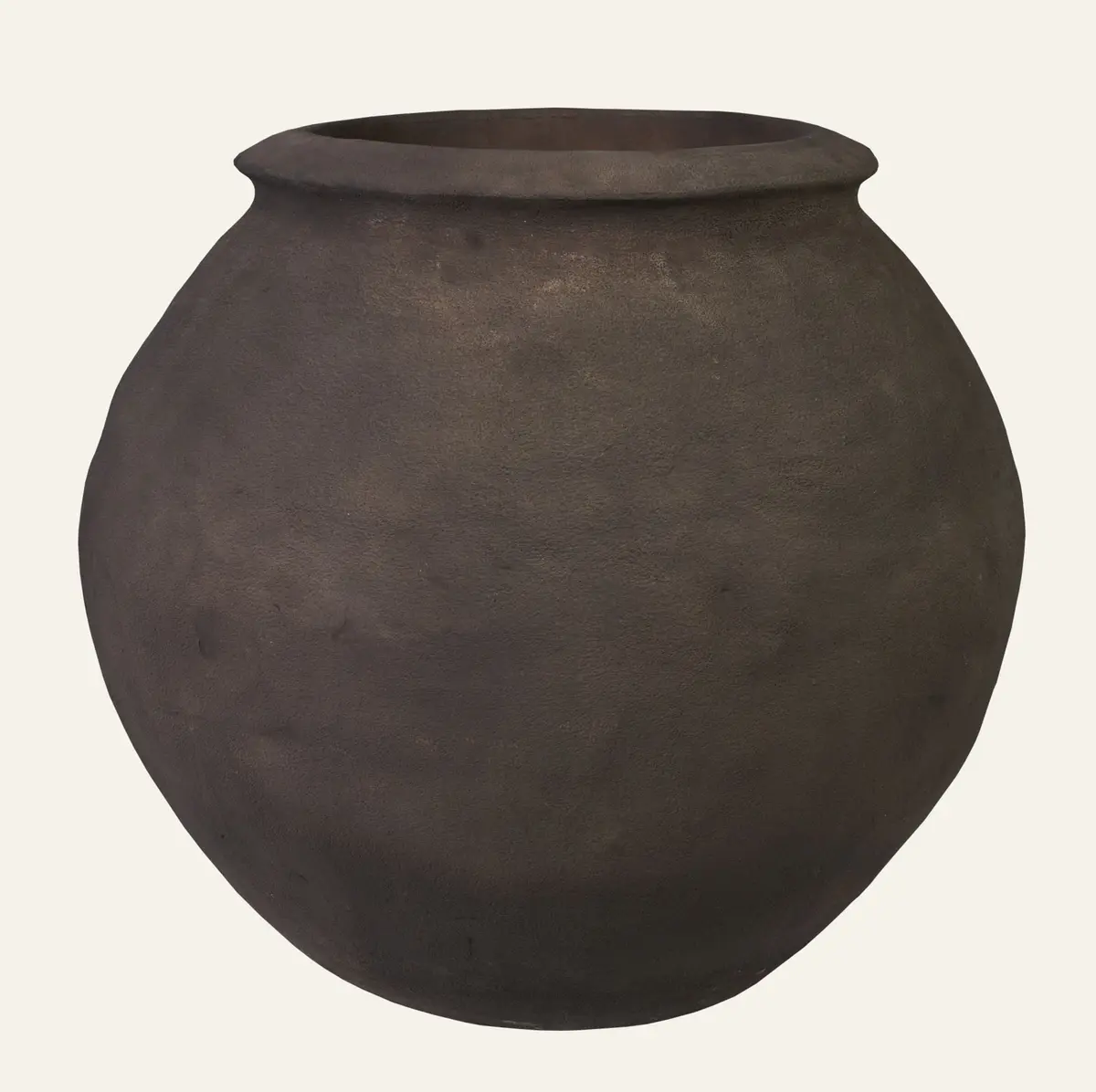Atelier Gaia round krukke brun