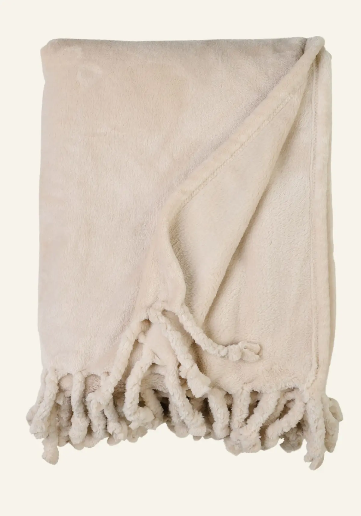 Jules fleecepledd lys beige