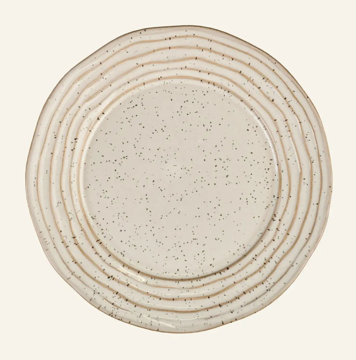 Zoe frokosttallerken lys beige