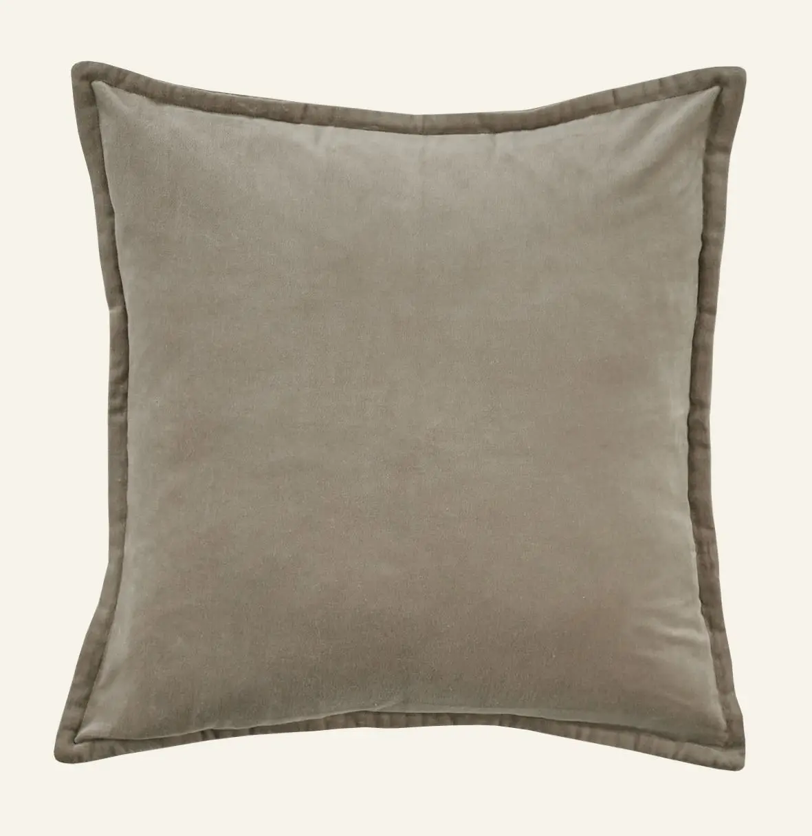 Andrea velour pynteputetrekk taupe