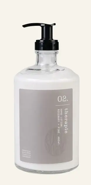 Therapie Rosemary & Pine håndlotion transparent