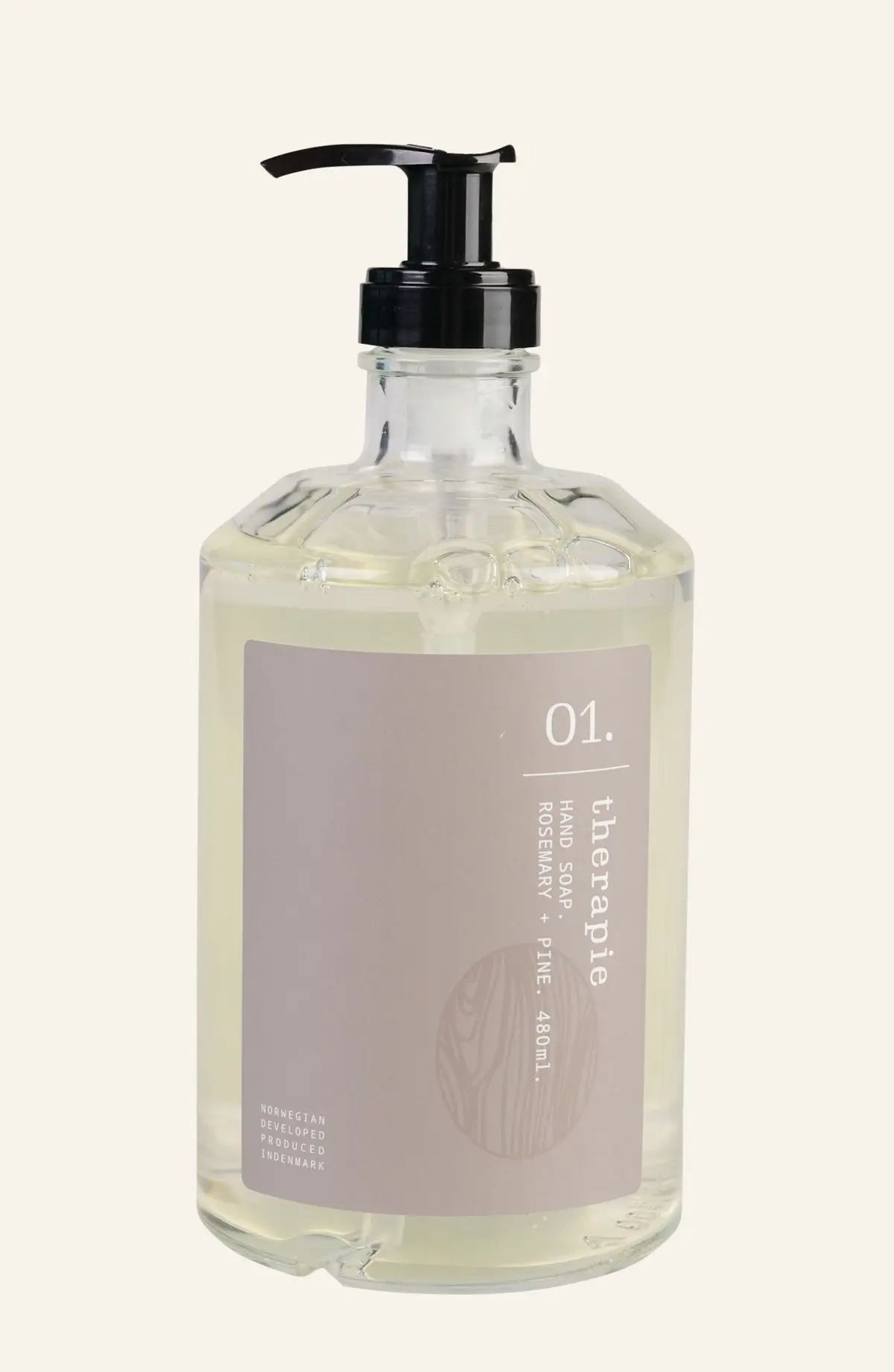 Therapie Rosemay & Pine håndsåpe transparent
