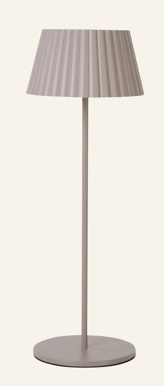 Nymera led bordlampe taupe