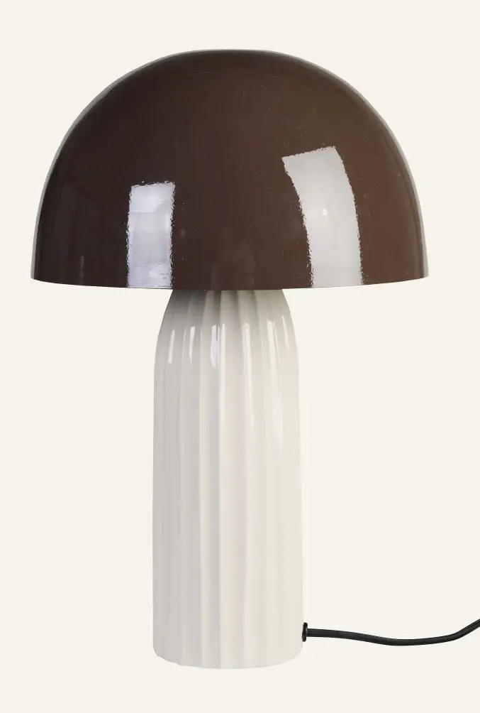 Ripple bordlampe brun