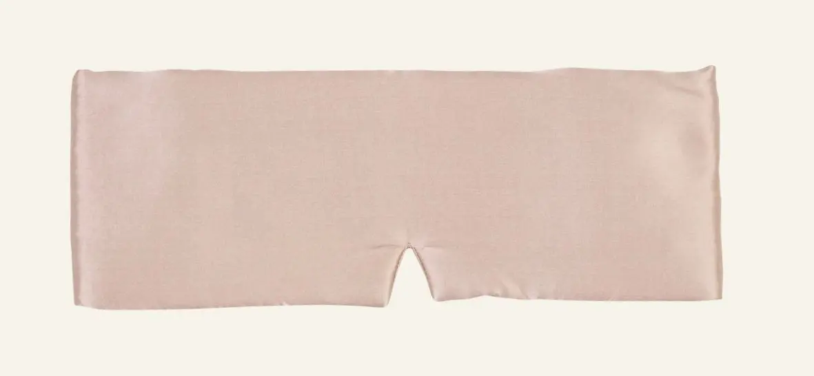 Silk sovemaske sand