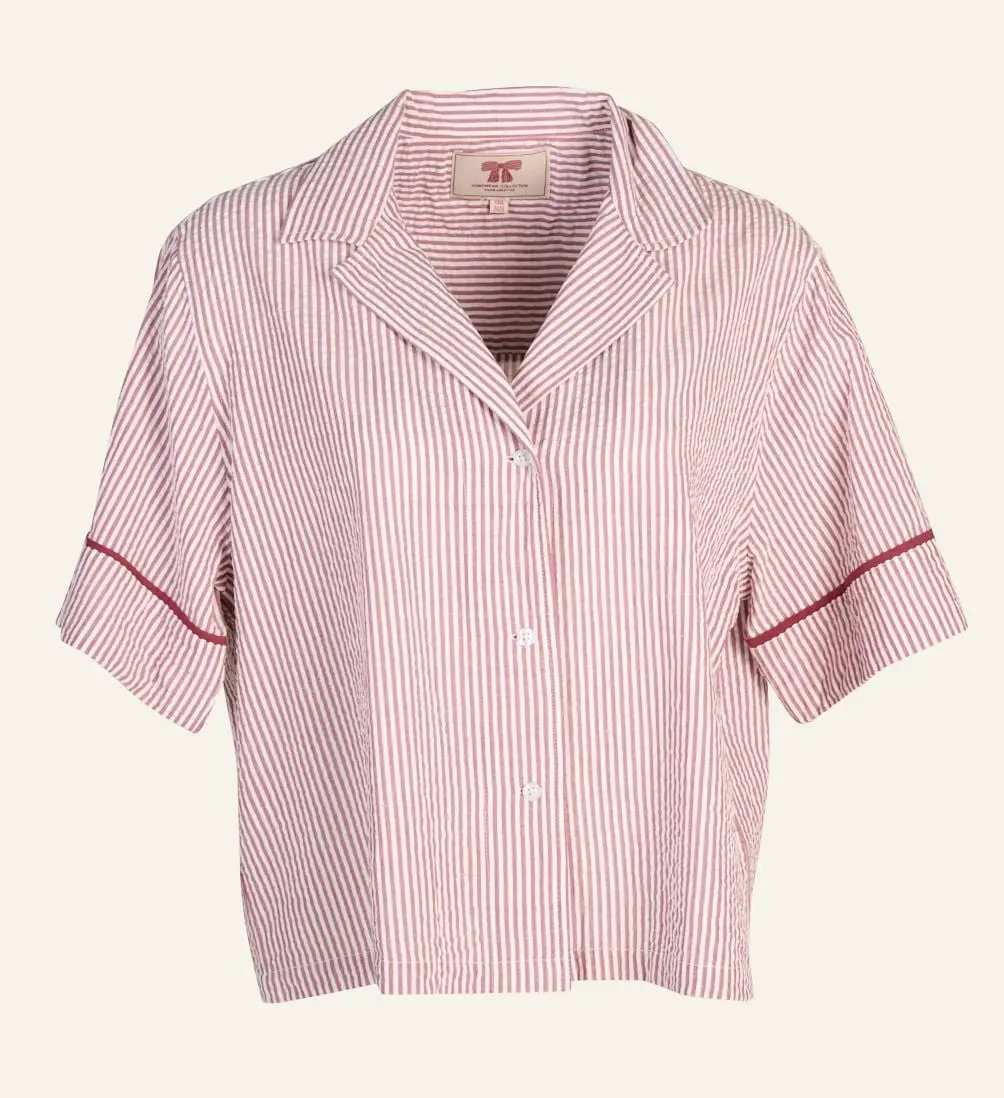 Ina pyjamasskjorte burgunder