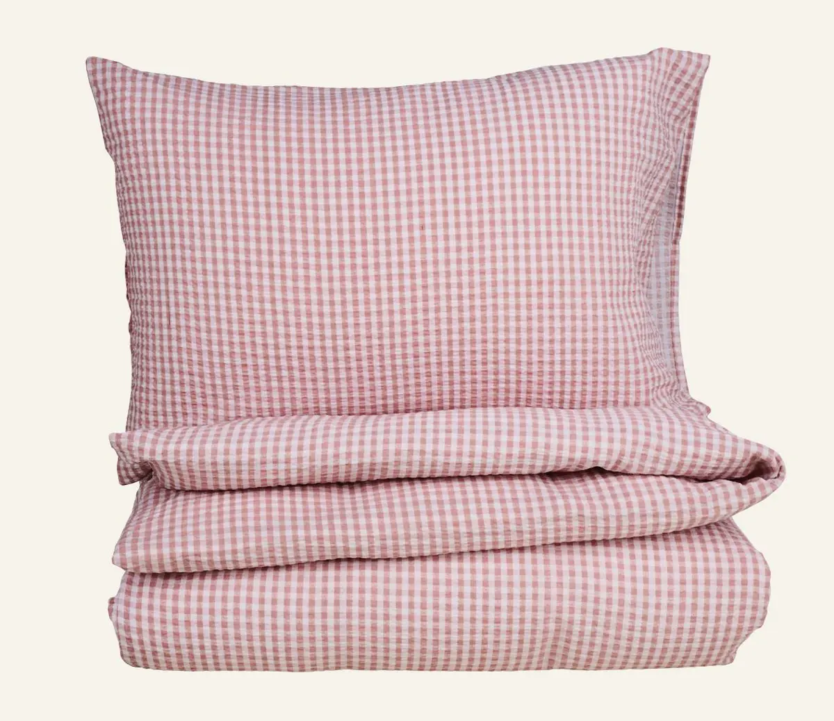 Evan krepp sengesett rosa