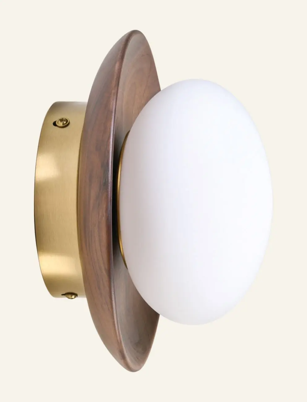 Sidra vegglampe brun