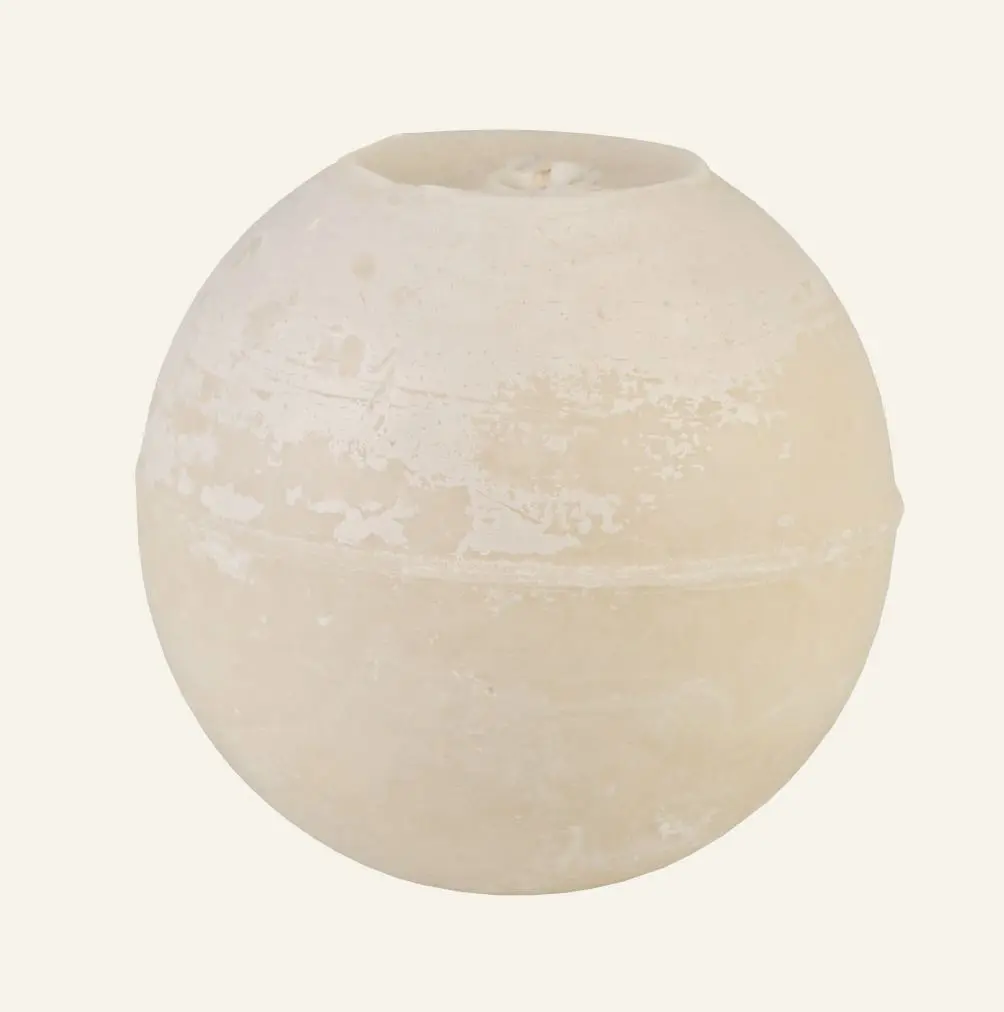 Round kubbelys lys beige
