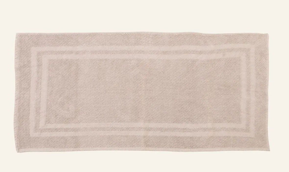 Elias badematte beige