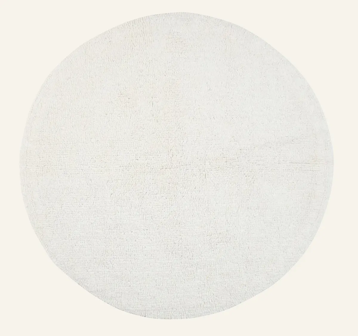 Round badematte offwhite