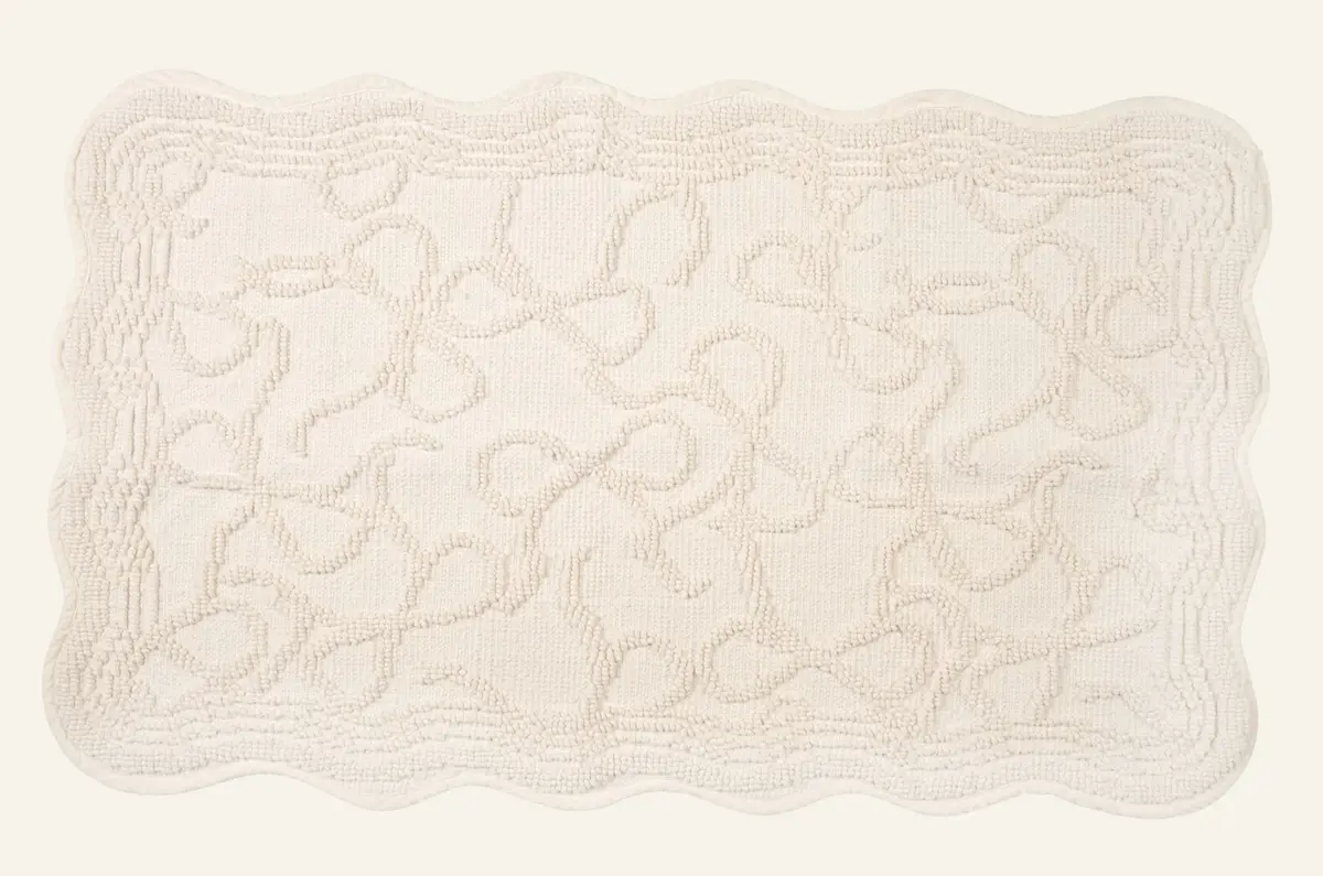 Bow badematte offwhite
