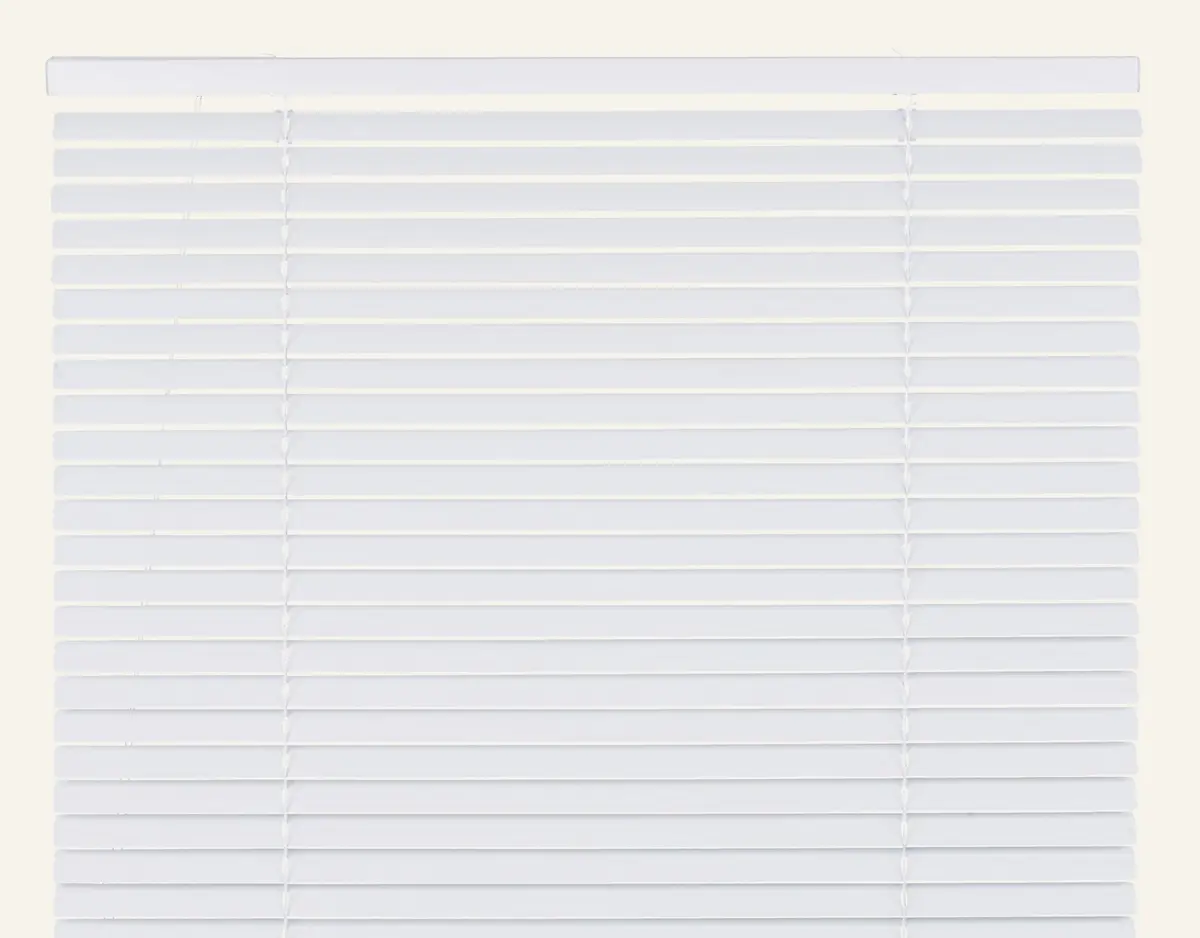 Alu Blind 25mm metallpersienne hvit