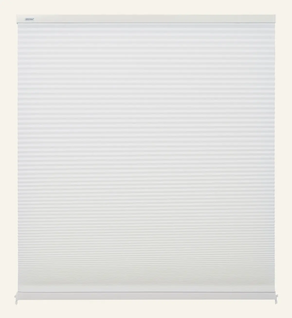 Maya opp & ned lysfilt. dobbel plisségardin hvit