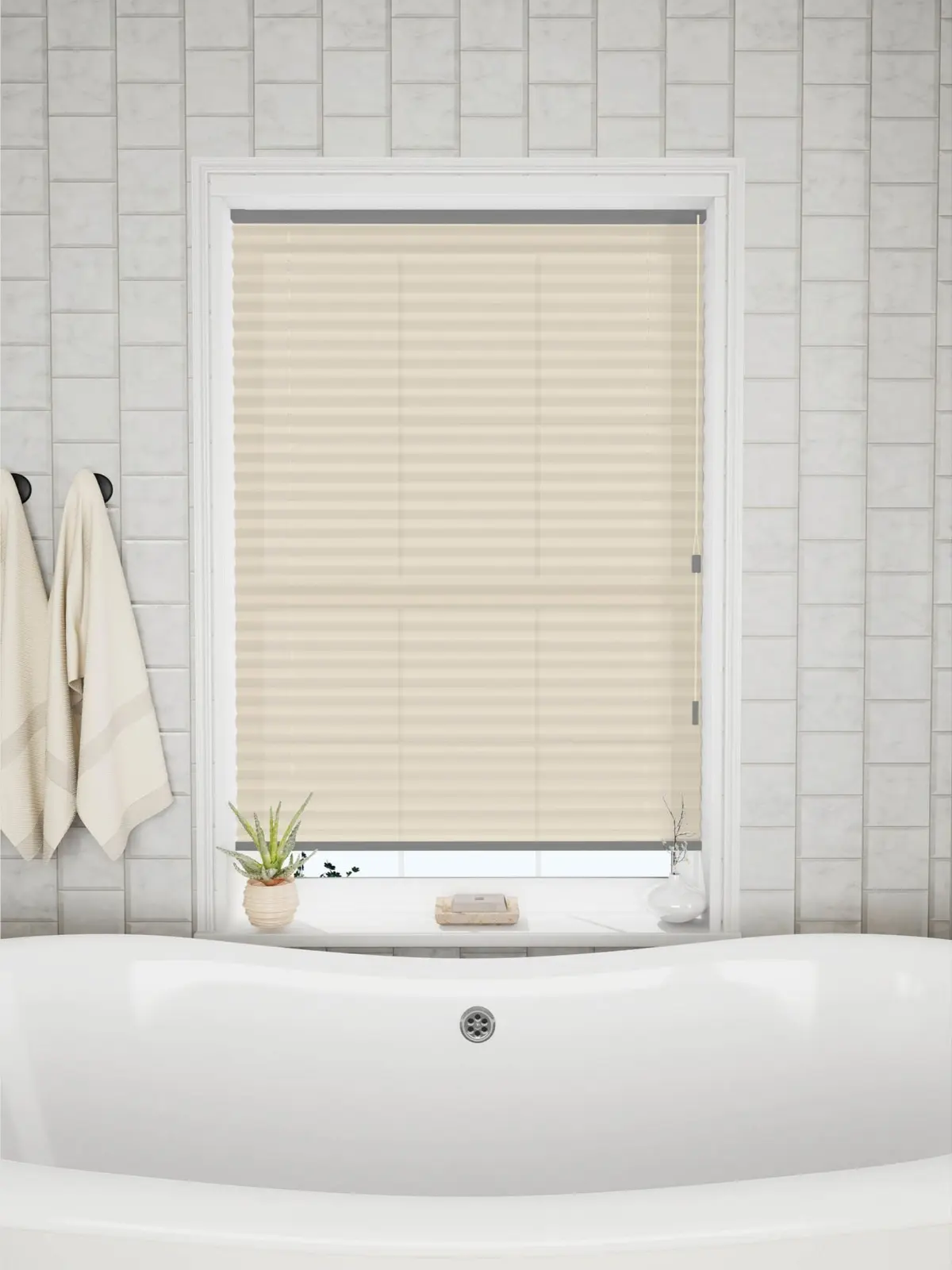 Made to measure premium enkel plissegardin med snortrekk 25 mm multi